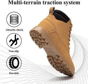 img 2 attached to 🥾 High-performance Waterproof Hiking Boots for Men and Women: Lightweight, Non-Slip Ankle Boots, Breathable, Ideal for Outdoor Trekking, Trails, and Camping