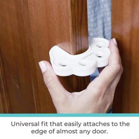 img 1 attached to 👶 Toddleroo Premium Pinch Protector for Child Door Safety - Effortlessly Baby Proof with Confidence, No Tools Needed (1-Count, White)
