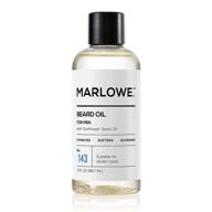 🧔 marlowe. no. 143 beard oil conditioner for men - 100% natural, 3oz size, unscented softener to softer & fuller beard care logo