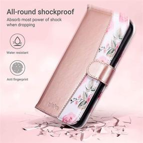 img 3 attached to 📱 ULAK iPhone 11 Pro Max Wallet Case: Stylish Pink PU Leather Folio Cover with Card Holder, Kickstand, and Wrist Strap – Shockproof Protection!