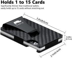 img 1 attached to Streamlined Credit Holder Wallet: Essential Men's Accessories for a Minimalist Lifestyle