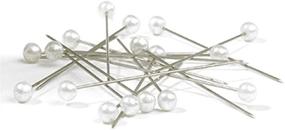 img 3 attached to 🌸 FloraCraft 90 Piece Corsage Pins: White Pearl-Head, 2-Inch - Elegant and Versatile Floral Accessory