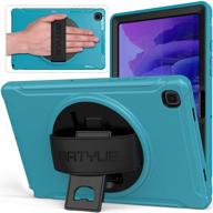 🔵 batyue heavy duty rugged shockproof case for samsung galaxy tab a7 10.4 2020 – light blue, hand strap & rotating kickstand – sm-t500/t505/t507 logo