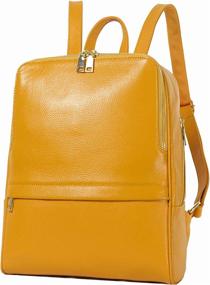img 3 attached to 🎒 Coolcy Fashionable Genuine Leather Backpack