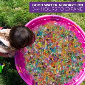 img 1 attached to 🌊 20,000 Non-Toxic Water Beads Toy Set for Kids - Li’l Gen Water Sensory Toy Enhances Fine Motor Skills! Includes 2 Scoops and Tweezers for Early Skill Development