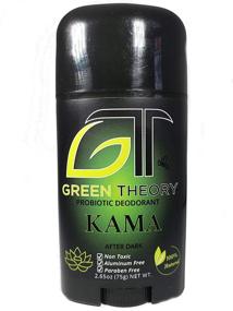 img 1 attached to Kama Natural Deodorant - By Green Theory: Probiotic, Aluminum-Free, Fresh Pits & Peace of Mind! Mens After Dark Collection - Solid 2.65oz, Non-Toxic, Cologne Scented.