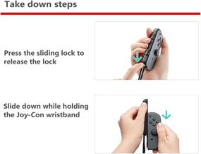 img 2 attached to 🎮 Enhanced Gaming Experience: Non-Slip Wrist Strap Handle Lanyard for Switch Joy-Con (1 Pair)