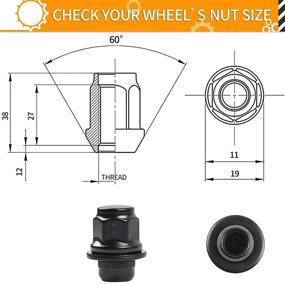 img 3 attached to MikKuppa 24 шт. Гайки колесные M12x1.25 - Магнитные с подкладками OEM | Головка 1.47 дюйма для штатных дисков Nissan Infiniti