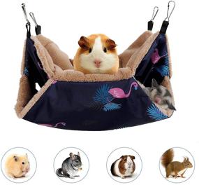 img 3 attached to 🐾 STTQYB Small Pet Cage Hammock: Cozy Hanging Bed for Chinchillas, Parrots, Sugar Gliders, Ferrets, Rats, and Hamsters