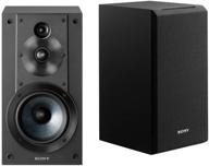 sony sscs5 3-way 3-driver bookshelf speaker system (pair) - dynamic sound and sleek black design logo