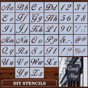 img 4 attached to 🎨 Enhance Your Artwork with Calligraphy Lowercase Painting Stencils