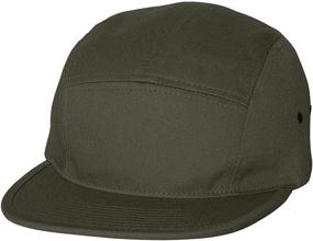 img 3 attached to Yupoong Jockey Flat Bill Cap: Sleek Style and Superior Comfort for Everyday Wear