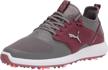 puma ignite pwradapt caged silver zinfandel men's shoes logo