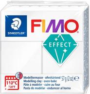 🎨 staedtler fimo effects polymer clay - translucent white 8020-014 for jewelry making, sculpting, oven baking logo