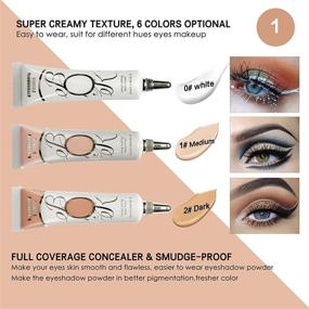 img 1 attached to LOKFAR 2 Pack Matte Eyeshadow Primer: Ultimate Solution for Oily 👁️ Lids, No Crease Makeup Base, Long-Lasting & Waterproof Eyeshadow, Medium Shade (Set B)