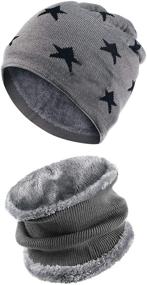 img 1 attached to 🧢 Warm and Stylish Lanzom Winter Beanie for Boys: Slouchy Circle Accessories