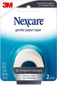 img 4 attached to 🩹 Nexcare Gentle Paper First Aid Tape: Easily Tearable for Frequent Gauze Changes - 1 Roll