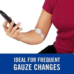 img 2 attached to 🩹 Nexcare Gentle Paper First Aid Tape: Easily Tearable for Frequent Gauze Changes - 1 Roll