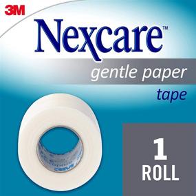 img 3 attached to 🩹 Nexcare Gentle Paper First Aid Tape: Easily Tearable for Frequent Gauze Changes - 1 Roll