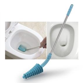 img 3 attached to 🚽 Environmentally Friendly Stainless Steel Samshow Toilet Plunger with Patented Power Cleaning Technology, Siphon-Type Toilet Pipe Dredge, Wall Hook Included