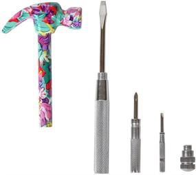 img 3 attached to 🌸 Multi-Functional Home-X Floral Hammer and Screwdriver Tool: 6-in-1 Versatility for Your Household Needs