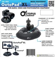 📸 octopad xl universal wide foot base stand and table mini tripod: versatile 1/4" thread mount for dslr, mirrorless, 360 camera, cell phone, tablet, smartphone, led light, flash unit, selfie stick logo