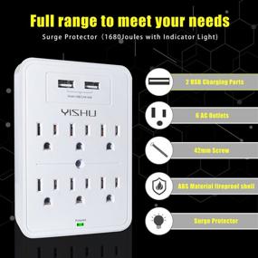 img 2 attached to Expanders YISHU Protector 6 Outlet Extender