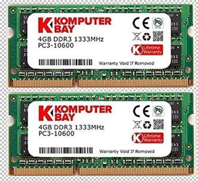 img 2 attached to Komputerbay 8 ГБ (2X 4 ГБ) Оперативная память DDR3 SODIMM 1333 МГц для Apple Mac - Повысьте производительность своего ноутбука