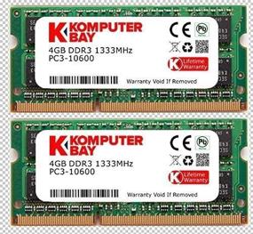 img 3 attached to Komputerbay 8 ГБ (2X 4 ГБ) Оперативная память DDR3 SODIMM 1333 МГц для Apple Mac - Повысьте производительность своего ноутбука