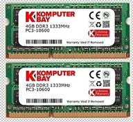 komputerbay 8 гб (2x 4 гб) оперативная память ddr3 sodimm 1333 мгц для apple mac - повысьте производительность своего ноутбука логотип