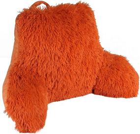 img 4 attached to Transform Your Space with the Home Soft Things Burnt Orange Backrest Reading Pillow - DIY Filling for Ultimate Comfort!