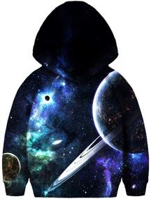 img 4 attached to SAYM Universe Sweatshirts Pullover Hoodies Boys' Clothing