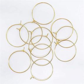 img 1 attached to TOAOB 100Pcs Golden Earring Beading Beading & Jewelry Making