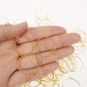 img 2 attached to TOAOB 100Pcs Golden Earring Beading Beading & Jewelry Making