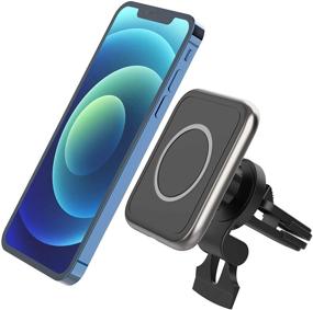 img 4 attached to 🚗 15W Magnetic Wireless Car Charger for iPhone 12/12 Pro/ 12 Mini/ 12 Pro Max: Effortless Charging with Zinc Allo Wireless Car Mount Holder - MagSafe Compatible