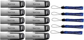 img 3 attached to 💾 SanDisk Ultra Flair USB (10 Pack) 3.0 32GB Flash Drive - High Performance Jump Drive with (5) Everything But Stromboli Lanyard - Up to 130MB/s!