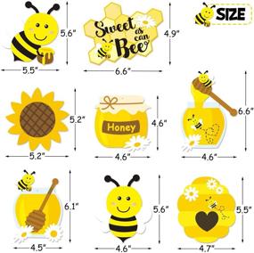 img 2 attached to 🐝 Faisichocalato Honey Bumble Bee Hanging Swirl Decoration Ceiling Streamers - Perfect for Bee Themed Birthday Party, Sweet as Can Bee Baby Shower, Gender Reveal, and Bridal Shower Supplies