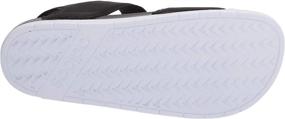 img 1 attached to adidas Women's Adilette Slide Sandal, Core Black/Iridescent/White, Size 7