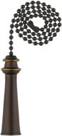 🏆 westinghouse lighting 7721400 trophy pull chain: stylish oil rubbed bronze, convenient 1 pack логотип