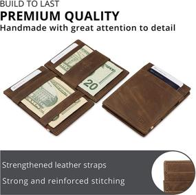 img 1 attached to Essenziale Brushed Leather Garzini Wallet - Ideal Men's Accessory for Wallets, Card Cases, and Money Organizers