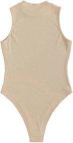img 3 attached to Floerns Womens Casual Sleeveless Bodysuit