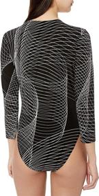 img 1 attached to Norma Kamali Rashguard Chevron XX Small