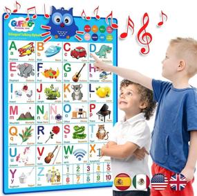 img 4 attached to 🌟 Bilingual Talking Alphabet Poster: A Fun Educational Tool for Language Learning