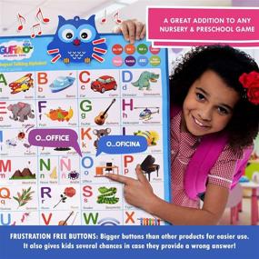 img 1 attached to 🌟 Bilingual Talking Alphabet Poster: A Fun Educational Tool for Language Learning