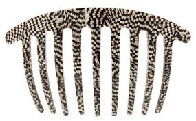 img 1 attached to 💍 France Luxe Hampton French Twist Comb - Opera Silver: Handmade Elegance at its Finest