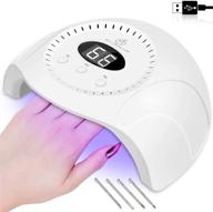 60w uv led nail lamp: professional gel polish light with non-blacken hands technology, 3 timers & auto sensor for salon & home use - perfect gift for ladies & girls logo