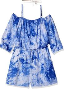 img 4 attached to Byer Girls Shoulder Ruffle Romper - Girls' Clothing, Jumpsuits, and Rompers