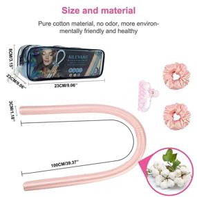 img 3 attached to Ailevant Heatless Headband Curling Rod, Ribbon for Heatless Curls, Curler for Heatless Hair, No Heat Hair Rollers for Long Hair, Overnight Hair Waver for Natural Waves, Hair Curling Kit for Sleeping