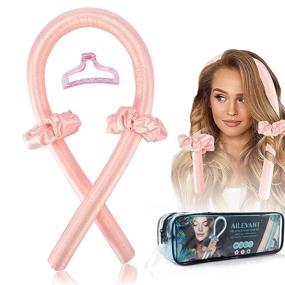 img 4 attached to Ailevant Heatless Headband Curling Rod, Ribbon for Heatless Curls, Curler for Heatless Hair, No Heat Hair Rollers for Long Hair, Overnight Hair Waver for Natural Waves, Hair Curling Kit for Sleeping