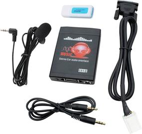 img 4 attached to 🚗 Yomikoo Bluetooth Car Kit - MP3 USB AUX 3.5mm Stereo Music Player with Hands-Free Bluetooth Receiver, Compatible with Toyota 6+6Pin Camry Tacoma Corolla Yaris 4Runner RAV4 (Not for Navigation)